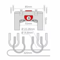 KLICKfix Universal Handlebar Adapter – Lockable -Sähköpyörät myymälä 772F0F2EC1FF7D477D7C17EDB8528965 1