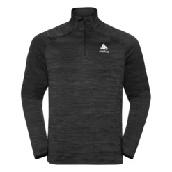 Odlo RUN EASY WARM MIDLAYER ½ ZIP Long Sleeve Bike Shirt