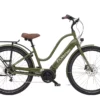 Electra Townie Path GO! 5i Unisex Sähköpyörä – Oliivi Väri -Sähköpyörät myymälä electra townie path go 5i Step thru