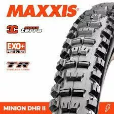 Maxxis Minion DHR II 3C MaxxTerra EXO+ TR 27.5x2.80 120tpi