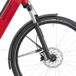 Riese & Muller Nevo GT Vario Dynamic Red Metallic -Sähköpyörät myymälä suntour joustohaarukka nevo3 1